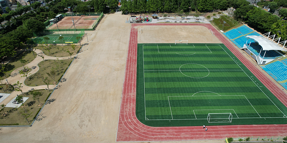 군민운동장 전경사진